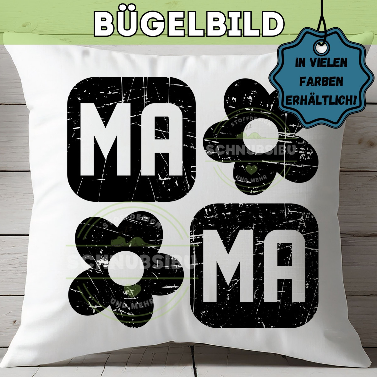 Bügelbild Muttertag - Mama